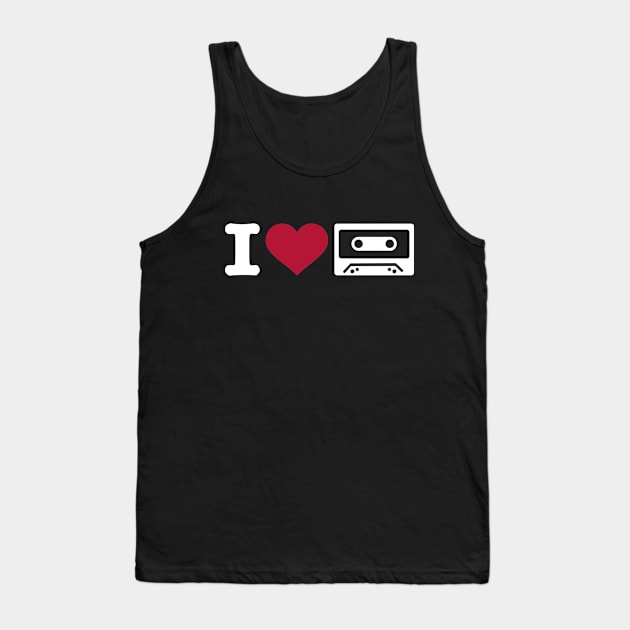 I love tape Tank Top by Designzz